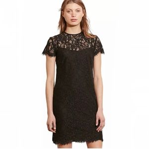 Lauren Ralph Lauren Black Lace Dress with Slip